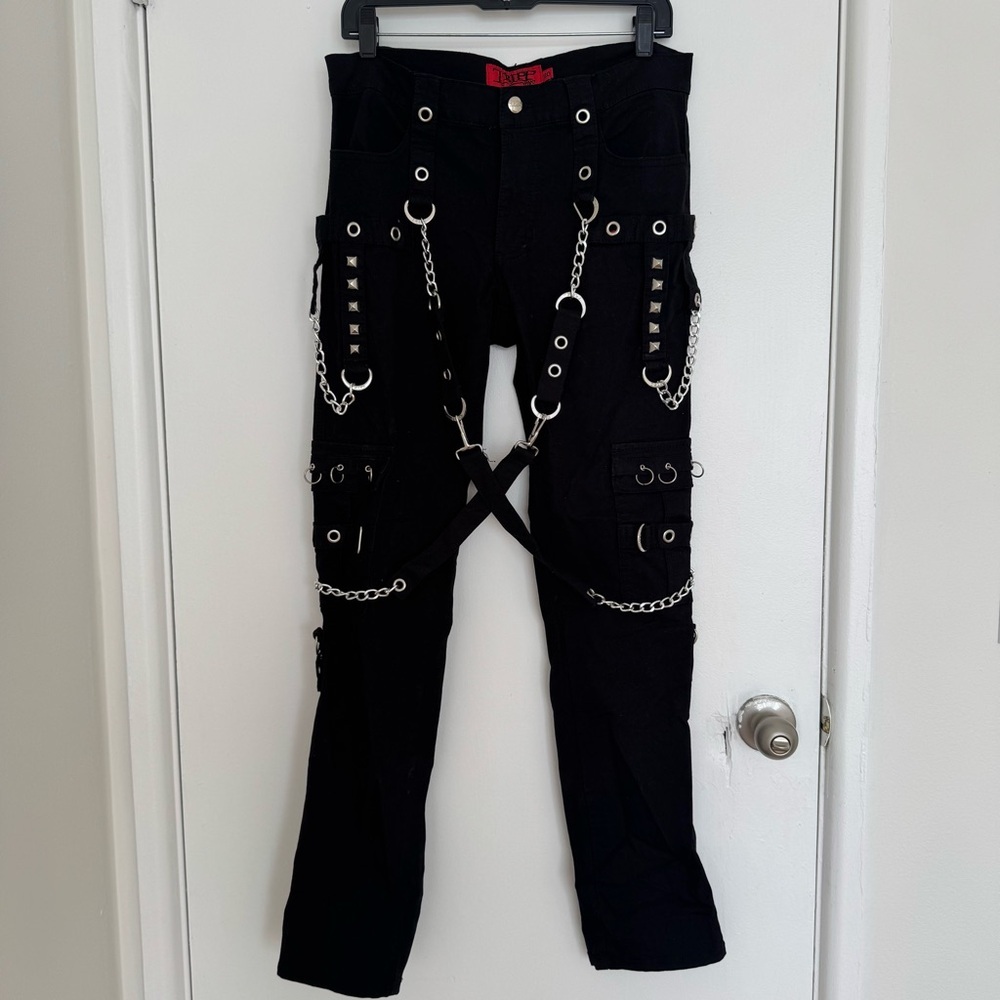 Tripp NYC Black and Red Label NO EXCUSE Pants Size M - Picture 4 of 10